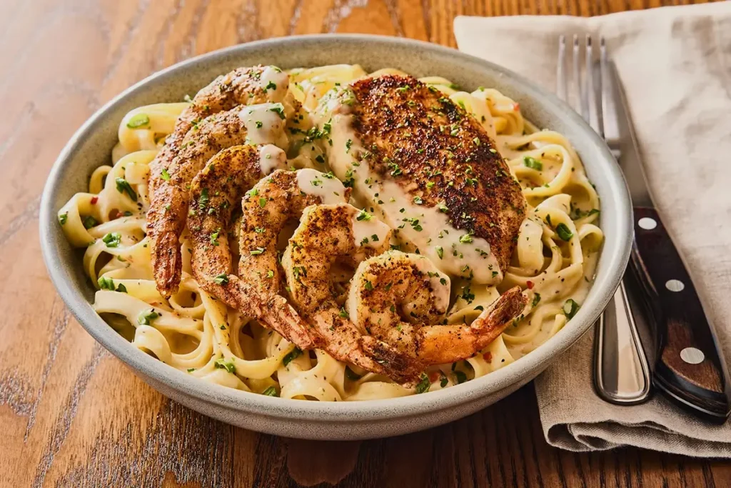 Queensland Chicken & Shrimp Pasta